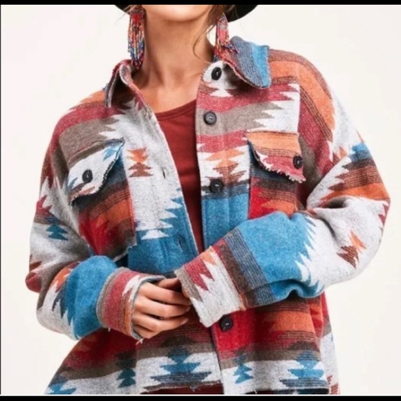 Aztec Rancher Yellowstone Shacket Jacket - Picture 3 of 3